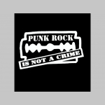 Punk Rock is not a Crime mikina s kapucou stiahnutelnou šnúrkami a klokankovým vreckom vpredu 